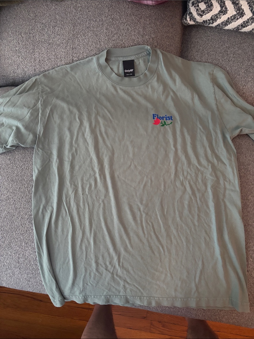 Only Sage Green 'Florist' Short-Sleeve Tee